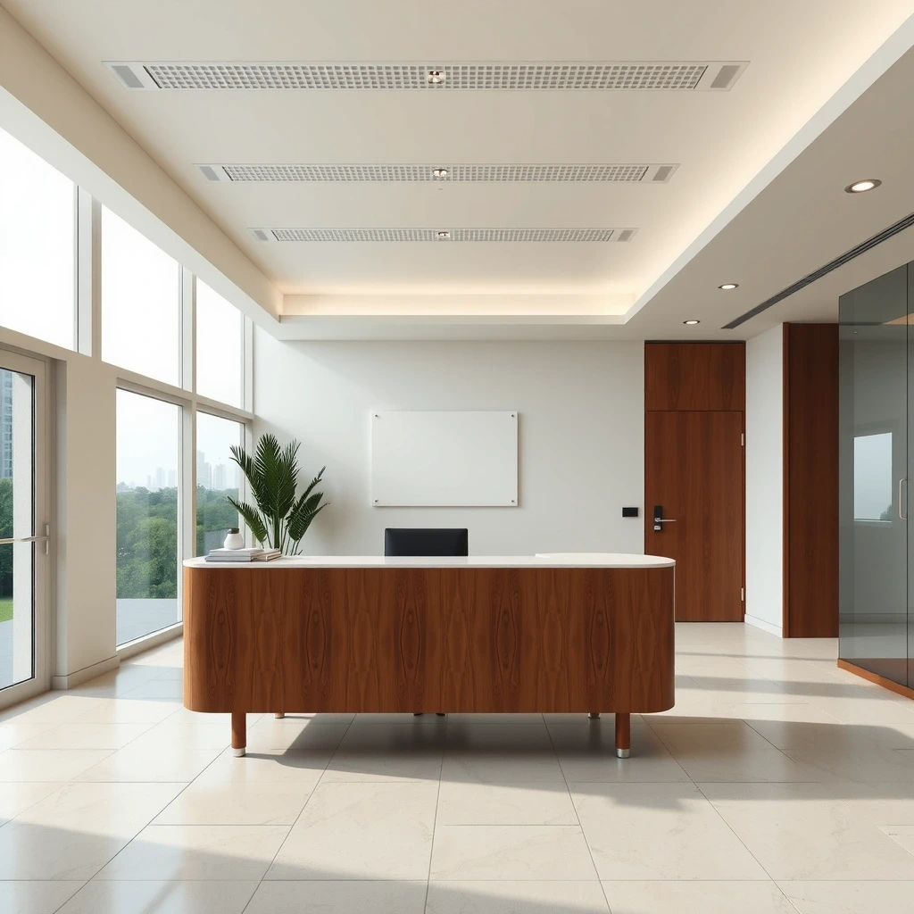 Clean office reception